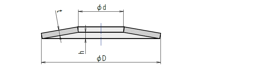 皿ばね 仕様図